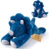24" & 4.5 lbs Weighted Triceratops Stuffed Animal, Adjustable Sitting & Laying Plush Toy Pillows with Removable Ceramsite Bag for Companion, Cuddly & Soft Gifts for Adults, Kids, Boys and Girls view 1
