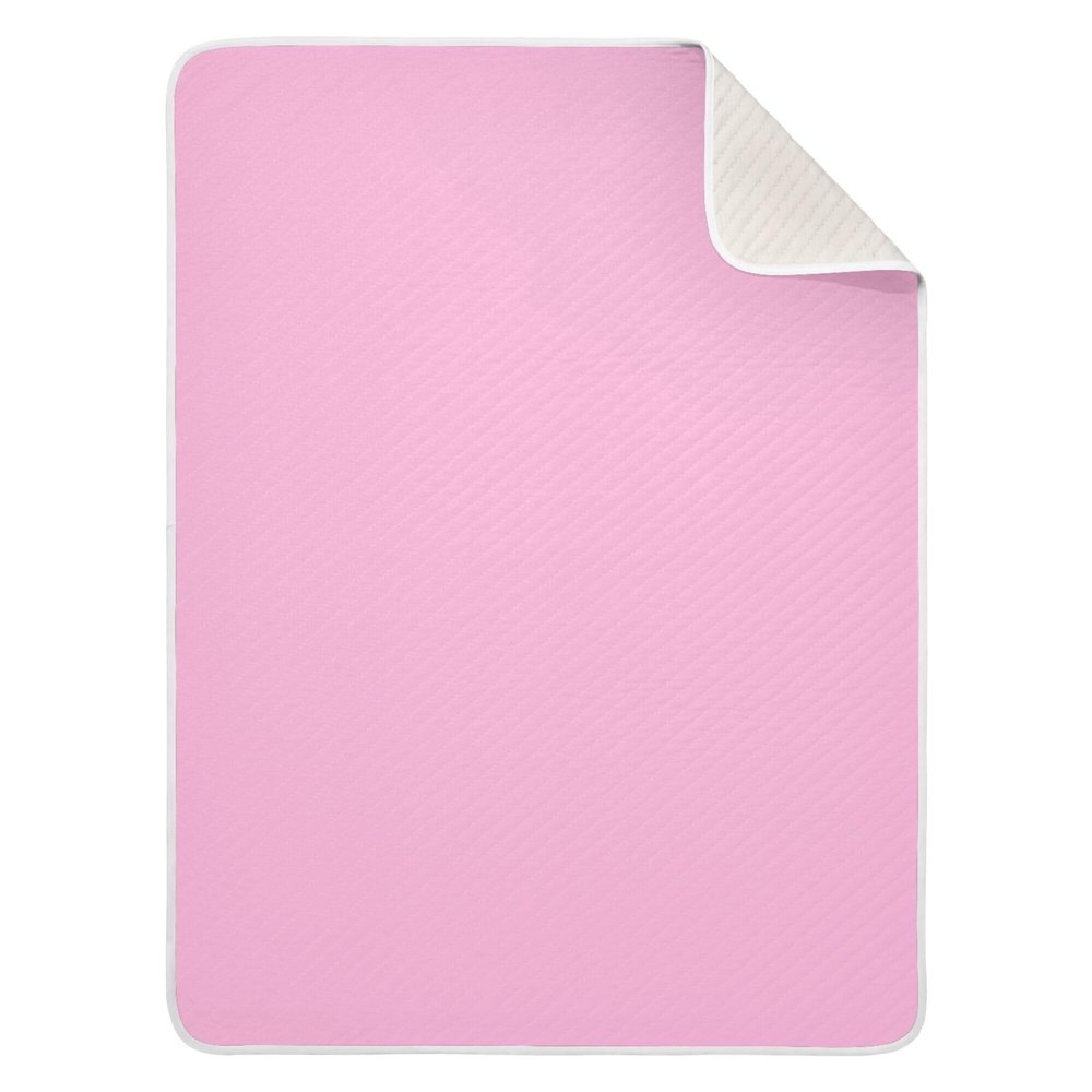 JUNZAN Cream Pink Kids Blanket Cotton Breathable Newborns Swaddling Blankets for Sofa School Travel Nursery 40'' x 30''