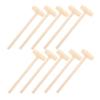 HOOTNEE 10pcs Mini Wooden Hammer for Boys Educational Beat for Hand Eye Coordination Dexterity Development Safe Pounding Mallets view 1
