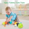 Baby Sensory Toys 0-6 6-12 Months, Musical Plush Animal Stuffed Caterpillar with Crinkle & Rattle, Tummy Time Toys for Infants Newborn 3 6 9 12 18 Months, Car Seat and Shower Gifts for Boys Girls view 2