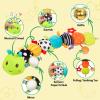 Baby Sensory Toys 0-6 6-12 Months, Musical Plush Animal Stuffed Caterpillar with Crinkle & Rattle, Tummy Time Toys for Infants Newborn 3 6 9 12 18 Months, Car Seat and Shower Gifts for Boys Girls view 3