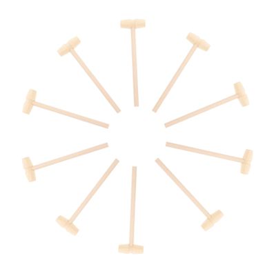 MERRYHAPY 10pcs Mini Wooden Hammer for Boys Beat Hand Eye Coordination Dexterity Educational Pounding Mallets