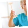 MERRYHAPY 10pcs Mini Wooden Hammer for Boys Beat Hand Eye Coordination Dexterity Educational Pounding Mallets view 4