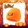 Halloween Pumpkin Knitted Beanie Hat Winter Thick Warm Soft Cute Hat for Halloween Orange view 4