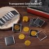 30 Pieces Acrylic Coin Holders, Clear Display Cases For, 2 X 2 Inch Square Capsules For 0.83 To 1.6 Inch, Mini Snap Cases For Collectibles view 2
