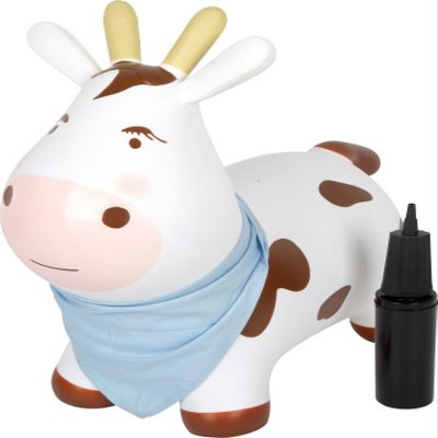 small foot 12784 12784 Inflatable Jumping Toy with Neckerchief and Air Pump, for Indoor and Outdoor Use, up to 50 kg, for Children from 2 Years,