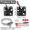 LRFHL RC Cooling Fan Heat Sink Motor Cooling Dual Fan 22000 RPM with Adjustable Mount 35-43mm for 1/7 1/8 1/10 RC Crawler Car 3660 3670 4074 4068 4274 Motor Heat Sink view 2