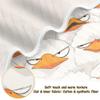 Cartoon Albatross White Blankets for Boys Soft Cotton Newborns Swaddle Blanket Essentials Must Haves 40'' x 30'' view 2