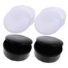 GLSTOY 4boxes Plastic Go Chess Box with Lid Black and White Chess Stones Storage Pot Lightweight Resin Holder for Beginner's Go Game Portable Organizer view 1