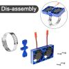 LRFHL RC Cooling Fan Aluminum Heat Sink Motor Cooling Dual Fan 22000 RPM with Adjustable Mount 40-50mm for 1/7 1/8 1/10 RC Crawler Car 4284 4985 1717 Motor Heat Sink view 3