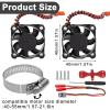 LRFHL RC Cooling Fan Heat Sink Motor Cooling Dual Fan 22000 RPM with Adjustable Mount 40-50mm for 1/7 1/8 1/10 RC Crawler Car 4284 4985 1717 Motor Heat Sink view 2