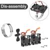 LRFHL RC Cooling Fan Heat Sink Motor Cooling Dual Fan 22000 RPM with Adjustable Mount 40-50mm for 1/7 1/8 1/10 RC Crawler Car 4284 4985 1717 Motor Heat Sink view 3
