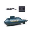 RCTRORCARY Mini RC Nuclear Submarine Boat 6CH Remote Control Waterproof Race Boat for Pools, Lakes, Dive Fish Water Tank Model Gift for Adult - Blue view 1