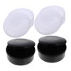 COOLHIYA 4boxes Reversible Go Game Pieces Container with Lid Black and White Plastic Chess Storage Boxes for Board Game Stones Simple Design Keeps Pieces Clean and Organized view 1