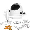 Drawing Robot Toys Painting Kit for Kids, Toddler Toys Birthday Gifts for 3-10 Girl Boy, Electronic Learning Toys with Intelligent Sensing 150 Cards, Interactive Painting Toy Set (White) view 1