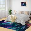 HYGIUID Epic Dragon Area Rug 5x6 - Flying Wyrm Area Rugs for Kitchen, Neon Gradient Dragon Bedroom Area Rug Kids Low Pile Rug for Indoor Outdoor Hardwood Floors Home Decor view 4