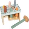 small Foot Safari 12740 Knocking Game Made of FSC 100% Certified Wood, Robust Motor Skills Toy with Hammer and Wooden Rods, for Children from 12 Months view 1