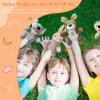 6 Pcs Animal Hand Puppets for Kids - 10 Inches Soft Plush with Movable Mouth, Interactive for Toddler Hands, Including Cute Animals, Imaginative Role Play, Storytelling, Birthday & Easter Gifts view 3