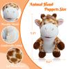 6 Pcs Animal Hand Puppets for Kids - 10 Inches Soft Plush with Movable Mouth, Interactive for Toddler Hands, Including Grassland Animals, Imaginative Role Play, Storytelling, Birthday & Easter Gifts view 2