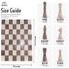 10" Marble Chess Set Verona & Oceanic Strategy Board Game for Adults, Family Fun, and Travel, Includes 32 Chess Pieces with 2 Extra Queens view 3