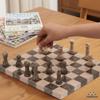 10" Marble Chess Set Verona & Oceanic Strategy Board Game for Adults, Family Fun, and Travel, Includes 32 Chess Pieces with 2 Extra Queens view 4