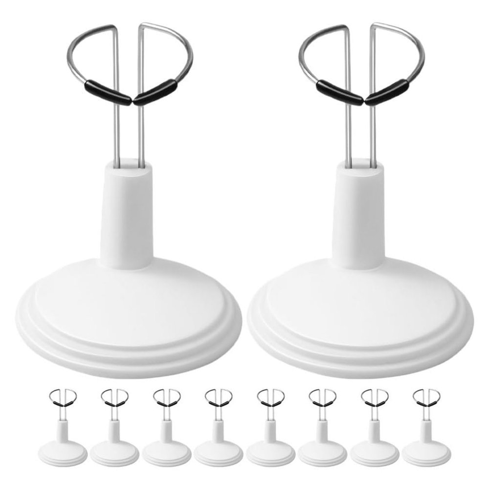 Abaodam 10 Pcs Action Figure Stand - Doll Model Support Stand - Tabletop Adjustable Action Figure Holder Puppet Display Base for Home Decor