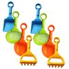 MUSISALY 8pcs Beach Shovels Set Lightweight Sand Digging for Includes Square Shovel Rake Sand Timer Outdoor and Beach Fun Random Color view 1