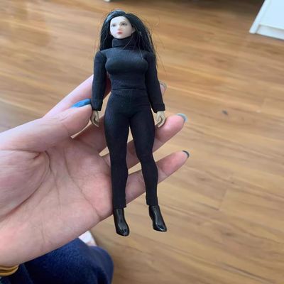 1/12 Scale Turtleneck Slim Top Legging Tights for T01 6" Female Action Figure Custom No Figure