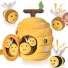 Alsatic Baby Toys for 1 Year Old, Soft Beehive with 5 Stuffed Bees, Crinkle, Rattle, Mirror, Montessori Toys for One Year Old Birthday Gift, Babies Sensory Balls for 12-18 Month Baby view 1