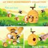 Alsatic Baby Toys for 1 Year Old, Soft Beehive with 5 Stuffed Bees, Crinkle, Rattle, Mirror, Montessori Toys for One Year Old Birthday Gift, Babies Sensory Balls for 12-18 Month Baby view 2