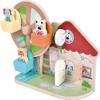 small foot Jungle Friends FSC 100% Certified Wood Ferris Wheel Motor Toy with Cute Animal Figures for Children from 12 Months and Above view 3