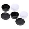 FOYTOKI 4boxes Plastic Go Chess Storage Boxes Moisture Resistant Black and White Chess Containers Compact Reversible Game Organizer view 1