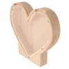 Abaodam Wooden Heart Piggy Bank Savings Box Decorative Coin Storage for Adults Compact Flat Bottom Money Saving Box Unique Birthday Gift and Desktop Ornament view 1
