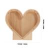 Abaodam Wooden Heart Piggy Bank Savings Box Decorative Coin Storage for Adults Compact Flat Bottom Money Saving Box Unique Birthday Gift and Desktop Ornament view 2