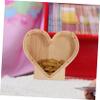 Abaodam Wooden Heart Piggy Bank Savings Box Decorative Coin Storage for Adults Compact Flat Bottom Money Saving Box Unique Birthday Gift and Desktop Ornament view 3
