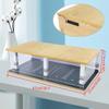 Parking Garage Model,1:24 Diorama Car Garage with Clear Acrylic Cover and LED Lighting,Garage Model 4 Parking Spaces,Scene Display Model Collection Gift Green (4 Parking Spaces) view 3