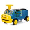 2 Seater 12V Ride on Train Trackless,Licensed by CHUGGINGTON Kids Train,Electric Car w/Height-Adjustable Seat, Under Seat Storage, Light,Hork,for Christmas Theme Gift 37+Months KidsBlue,No Carriage view 1