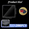 200 Pcs Single Pocket Coin Sleeves, 2.2 x 2.2 Inches Clear Coin Collector Protector Individual Plastic Small Coins Storage Pouch for Jewelry Ring Earring Gemstone Currency Collection(Rectangular) view 2