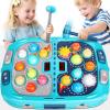 WAYKEE Whack a Game Mole, Toys for 3 4 5 6+ Year Old Boys Girls, Whack a Game for Kids, Gifts for 3-12 Year Old Boys Girls, Interactive Educational Toys with Double Hammers Sound and Light view 1