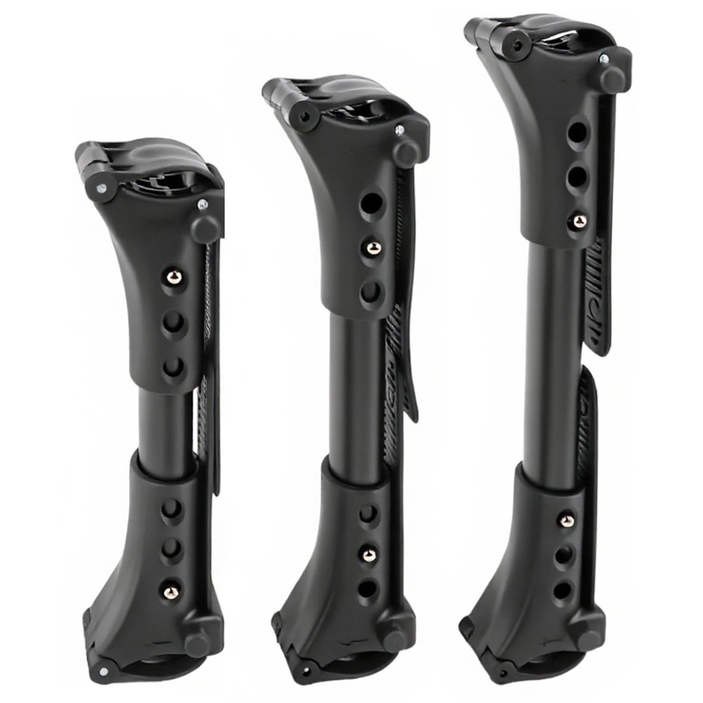 3PCS Universal Stroller Connector for Twins - Adjustable Aluminum Pushchair Coupler for Double Strollers (Black)