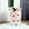 Cute Cartoon Brown Mushrooms laundry baskets, foldable and waterproof baskets for organizing with sturdy handle for toys store 51L cajones para organizar view 2