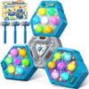 Whack Game Mole, Game 3+ Year Old, 3 Year Old Boy, 4 Year Old Toy, Gift for 3 Year Old, Boys Toys Age 4-6, 3-Players Whack Toy with 3 Modes, 7 Speeds, Light&Sounds, Birthday Gift for Todder(Blue) view 1