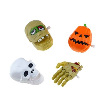 BESTonZON 4pcs Halloween Clockwork Wind Up for Favors and Goody Bag Fillers Safe Easy to Use for Boys and Fun Halloween Presents and School Rewards