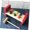 COSMEVIVI Wooden Hammering for Educational Whack Game for Early Developmental Funny Beating Mole Plaything Hand Eye Coordination Exercise Bright Design view 2