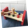 COSMEVIVI Wooden Hammering for Educational Whack Game for Early Developmental Funny Beating Mole Plaything Hand Eye Coordination Exercise Bright Design view 3