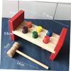 GARVALON Wooden Whack for Educational Hammering Game Bright Colors Smooth Surface Safe Design Early Learning Pounding Plaything for Hand Strength Exercise view 2