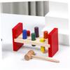 GARVALON Wooden Whack for Educational Hammering Game Bright Colors Smooth Surface Safe Design Early Learning Pounding Plaything for Hand Strength Exercise view 3