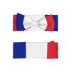 YVNKHKU French flag Baby Headbands Soft Nylon Hairbands with Stretchy Bows Girls Hair Accessories for Newborn Infant Toddler Kids view 2