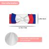 YVNKHKU French flag Baby Headbands Soft Nylon Hairbands with Stretchy Bows Girls Hair Accessories for Newborn Infant Toddler Kids view 3