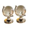 Alasum 2pcs Creative Mini Crystal Globes Desktop Ornaments with Strong Base Smooth Borosilicate Glass Decorative Globes for Home Office Store Desk Decor view 1